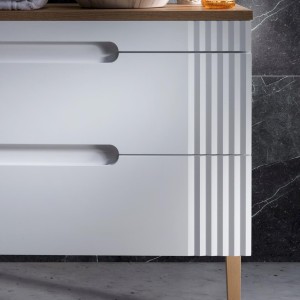 Szafka pod umywalkę FIJI WHITE 82-100-D-2S