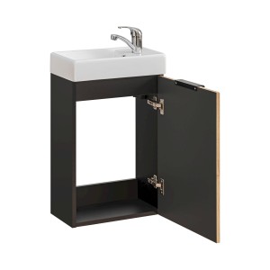 Szafka pod umywalkę XILO BLACK WOTAN 82-40- D-1D