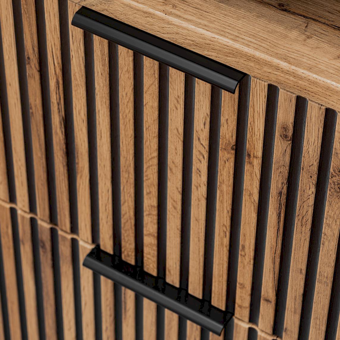 Szafka pod umywalkę XILO BLACK WOTAN 82-40- D-1D