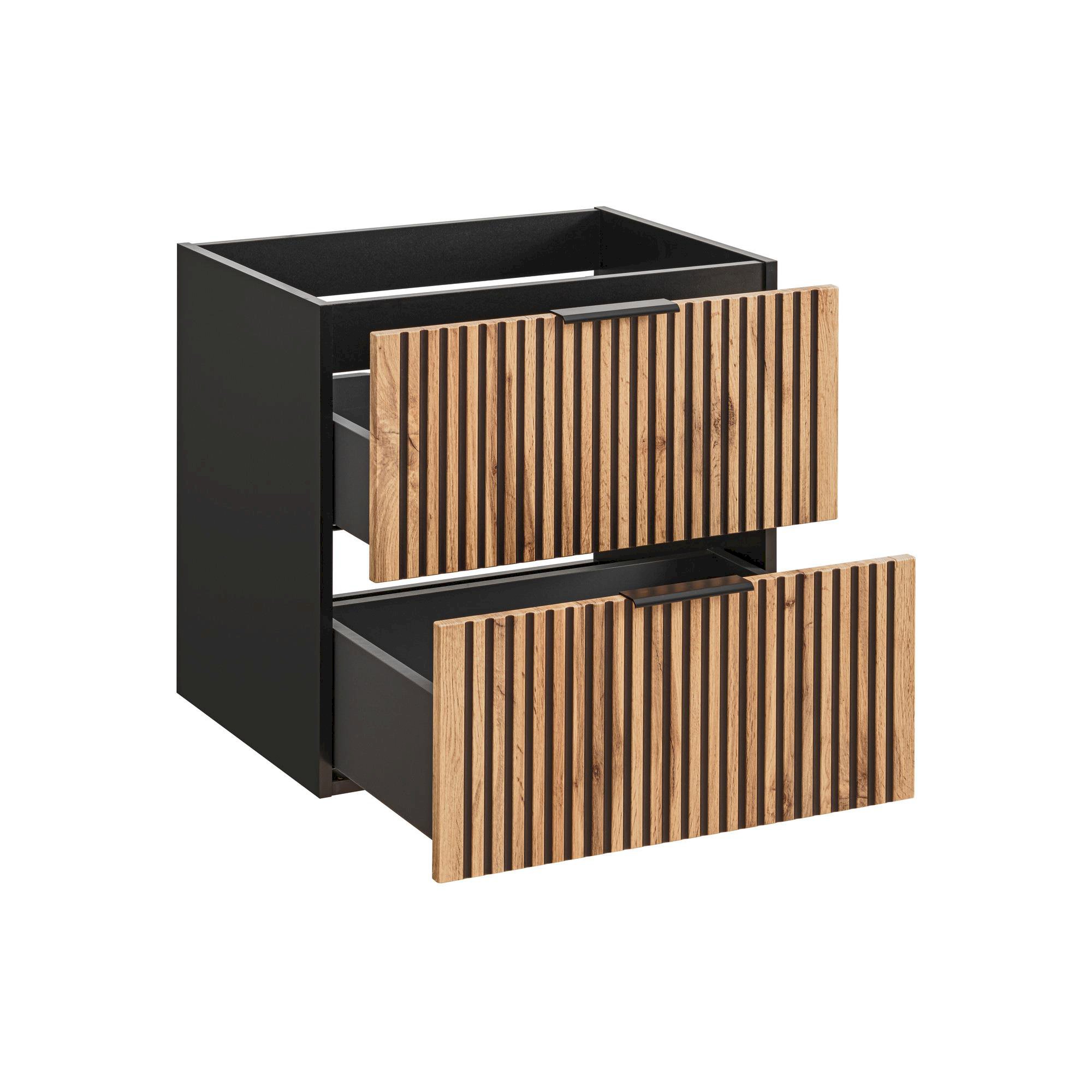 Szafka pod umywalkę XILO BLACK WOTAN 82-60- D-2S