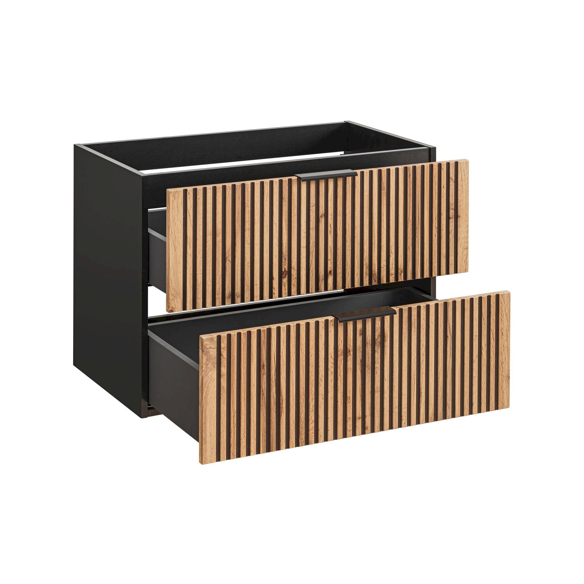 Szafka pod umywalkę XILO BLACK WOTAN 82-80- D-2S