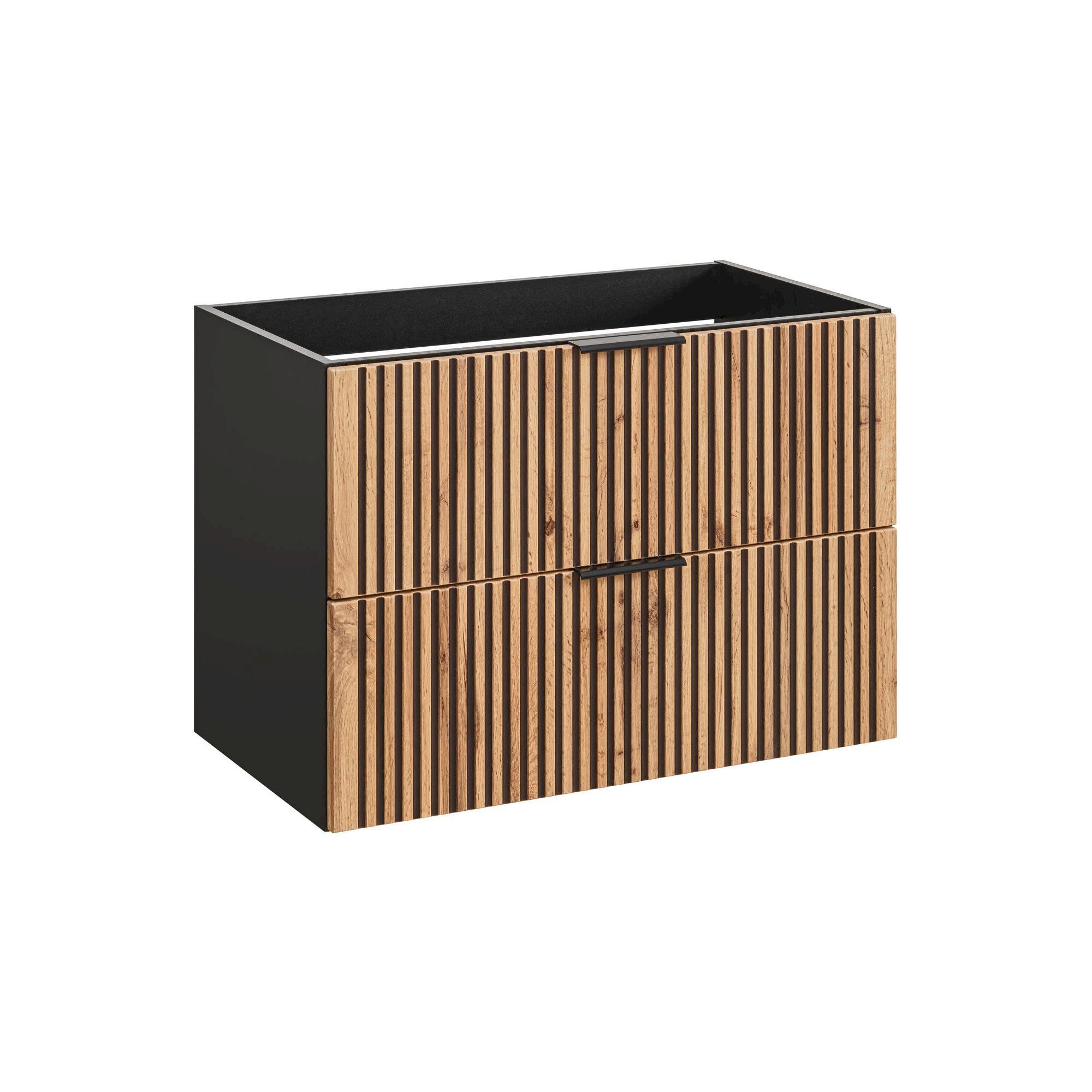 Szafka pod umywalkę XILO BLACK WOTAN 82-80- D-2S