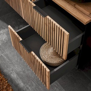 Szafka pod umywalkę XILO BLACK WOTAN 82- 100-D-2S