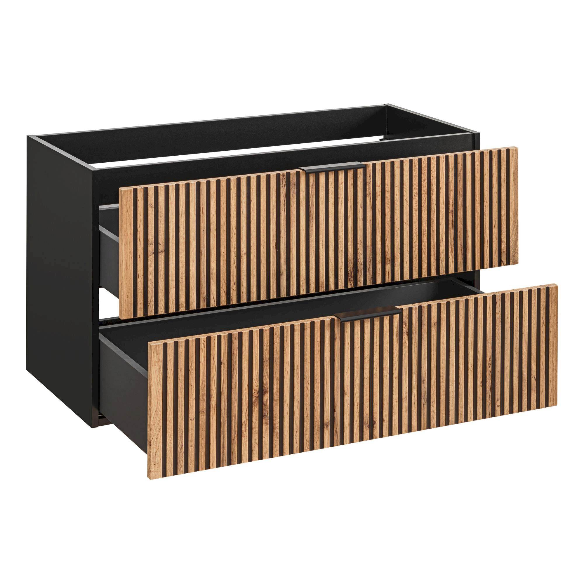 Szafka pod umywalkę XILO BLACK WOTAN 82- 100-D-2S