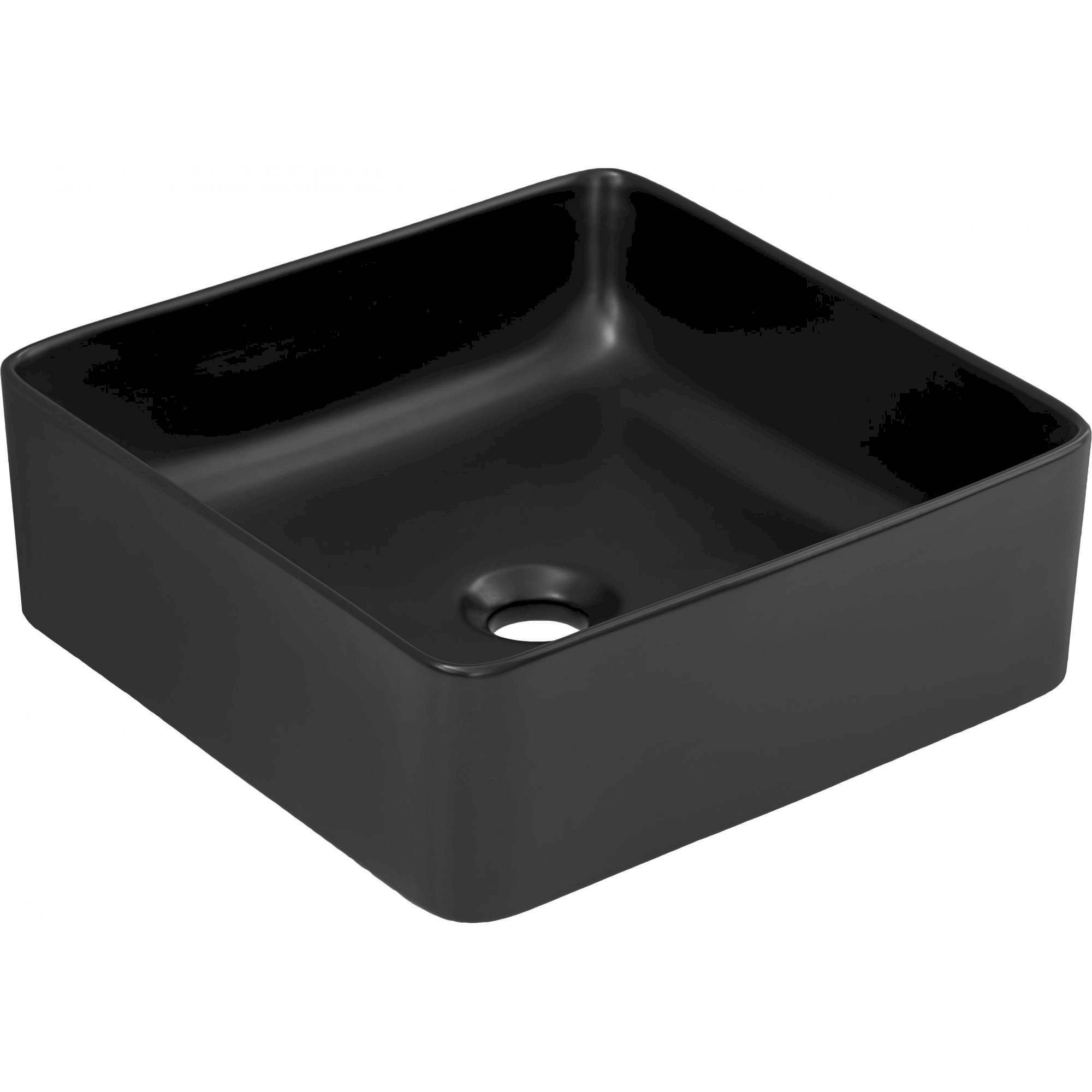 UMYWALKA E-6276 DP SLIM MATT BLACK 37cm-double packing