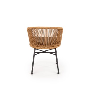 K400 krzesło czarny / naturalny / popielaty