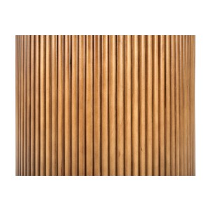 BRUNO stół okrągły, biały marmur / orzechowy