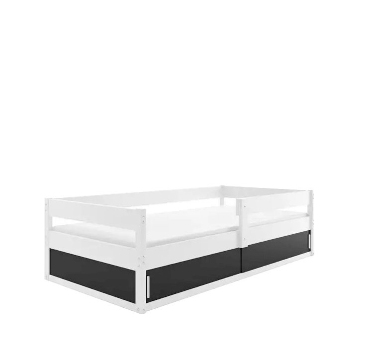 Łóżko Parterowe HUGO z Materacem Biały