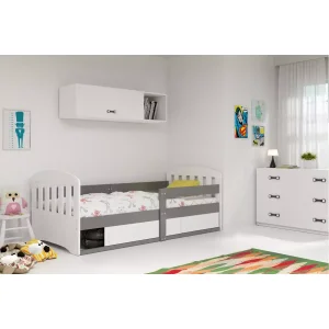 Łóżko Parterowe Classic z Materacem Grafit