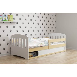 Łóżko Parterowe Classic z Materacem Sosna