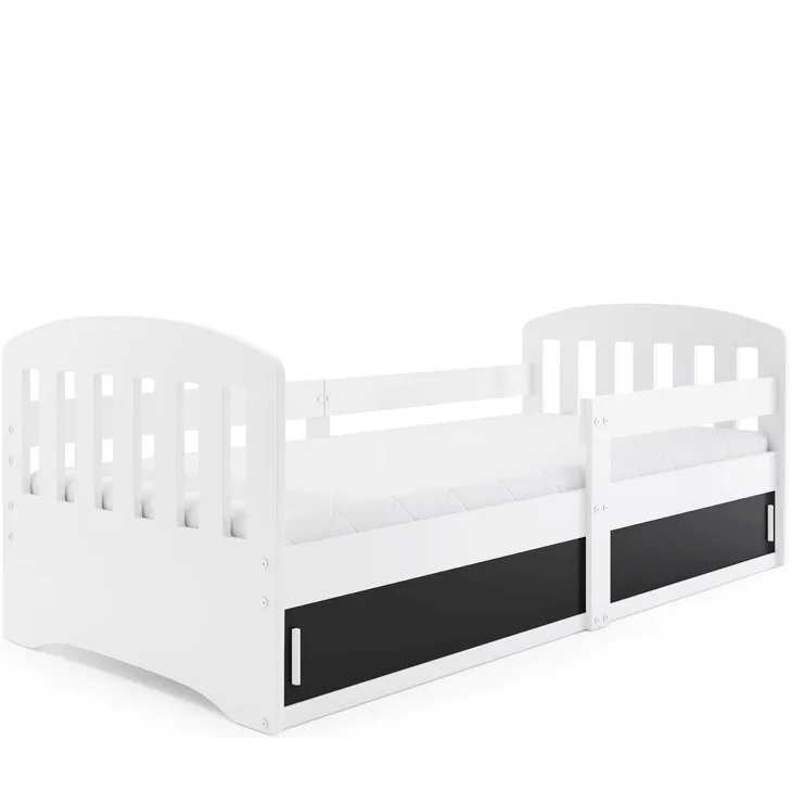 Łóżko Parterowe Classic z Materacem Biały