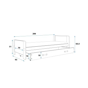 Łóżko Darek Biały