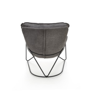 VOLKER fotel wypoczynkowy c.popiel / czarny