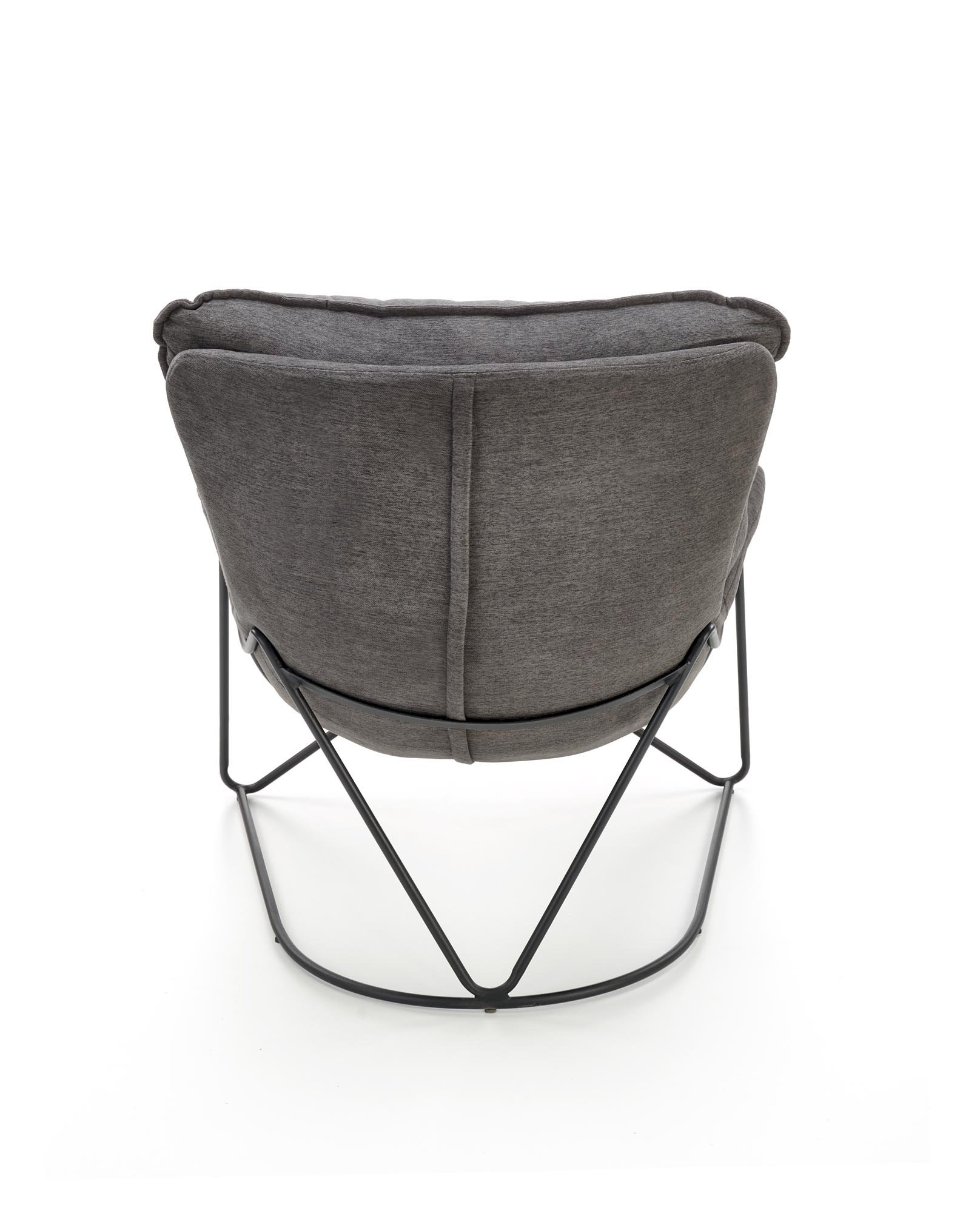 VOLKER fotel wypoczynkowy c.popiel / czarny