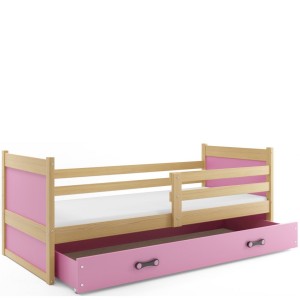 Łóżko Parterowe Rico z Materacem Białe