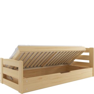 Łóżko Parterowe Erni z Materacem Sosna