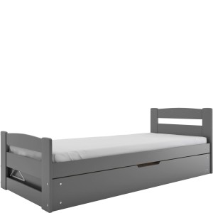 Łóżko Parterowe Erni z Materacem Grafit