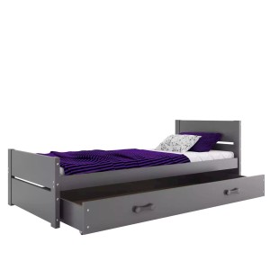 Łóżko Parterowe Bartek z Materacem Grafit