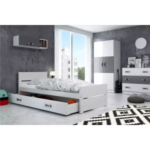 Łóżko Parterowe Bartek z Materacem Biały