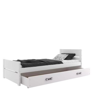 Łóżko Parterowe Bartek z Materacem Biały