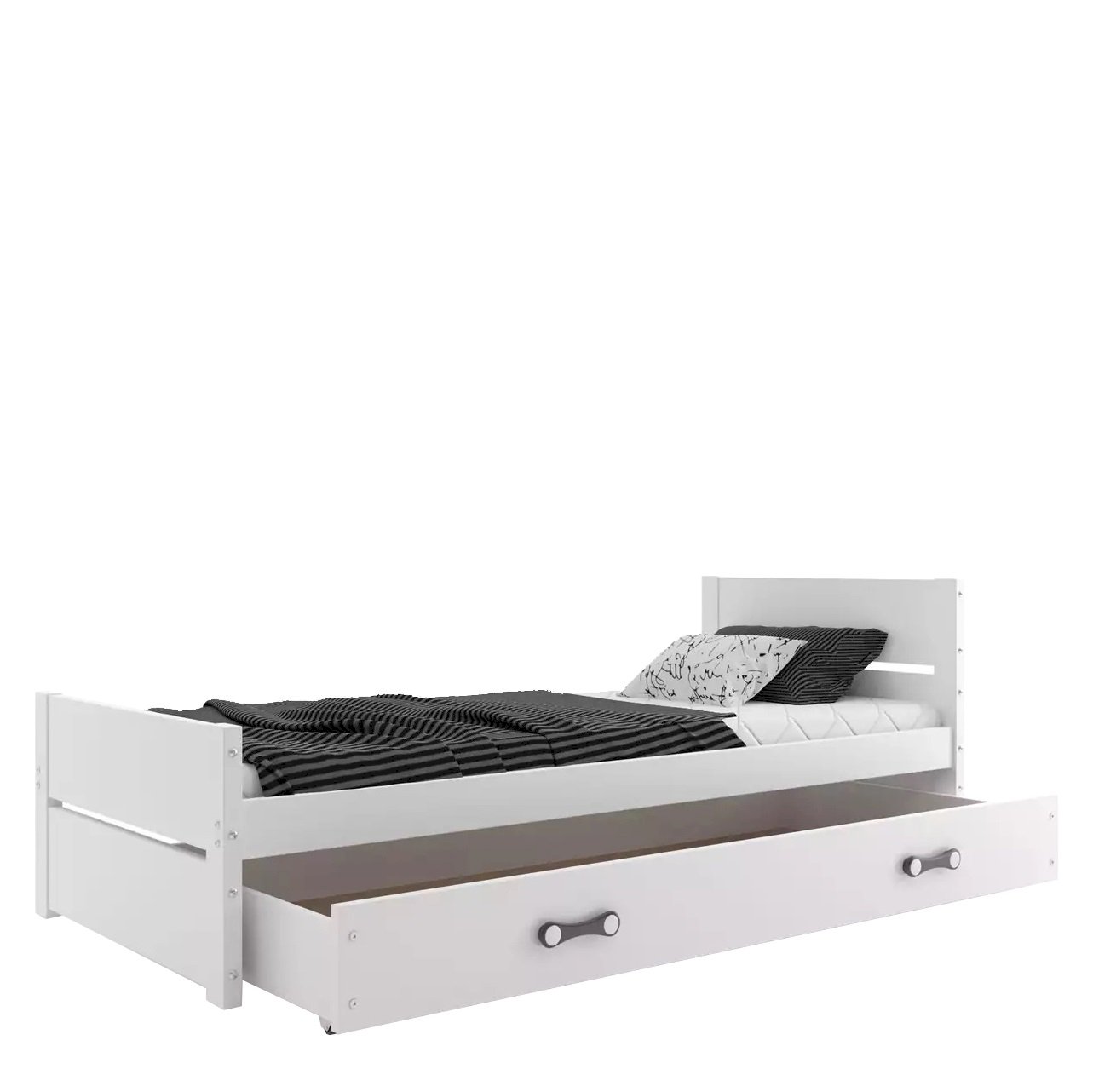 Łóżko Parterowe Bartek z Materacem Biały