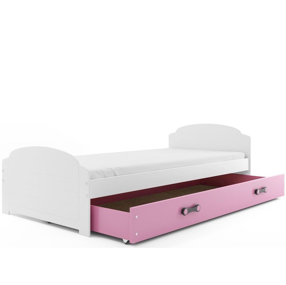 Łóżko Parterowe Lili z Materacem Białe