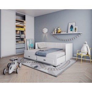 Łóżko Podwójne Hermes Biały