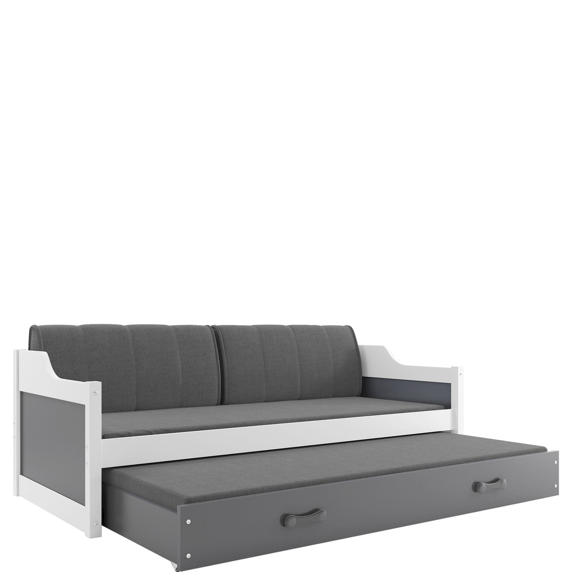 Łóżko Podwójne Dawid Biały + Niebieski