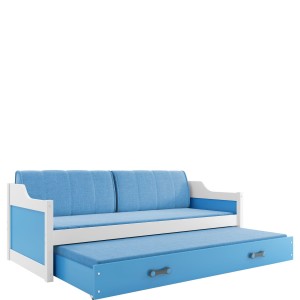 Łóżko Podwójne Dawid Biały + Grafitowy