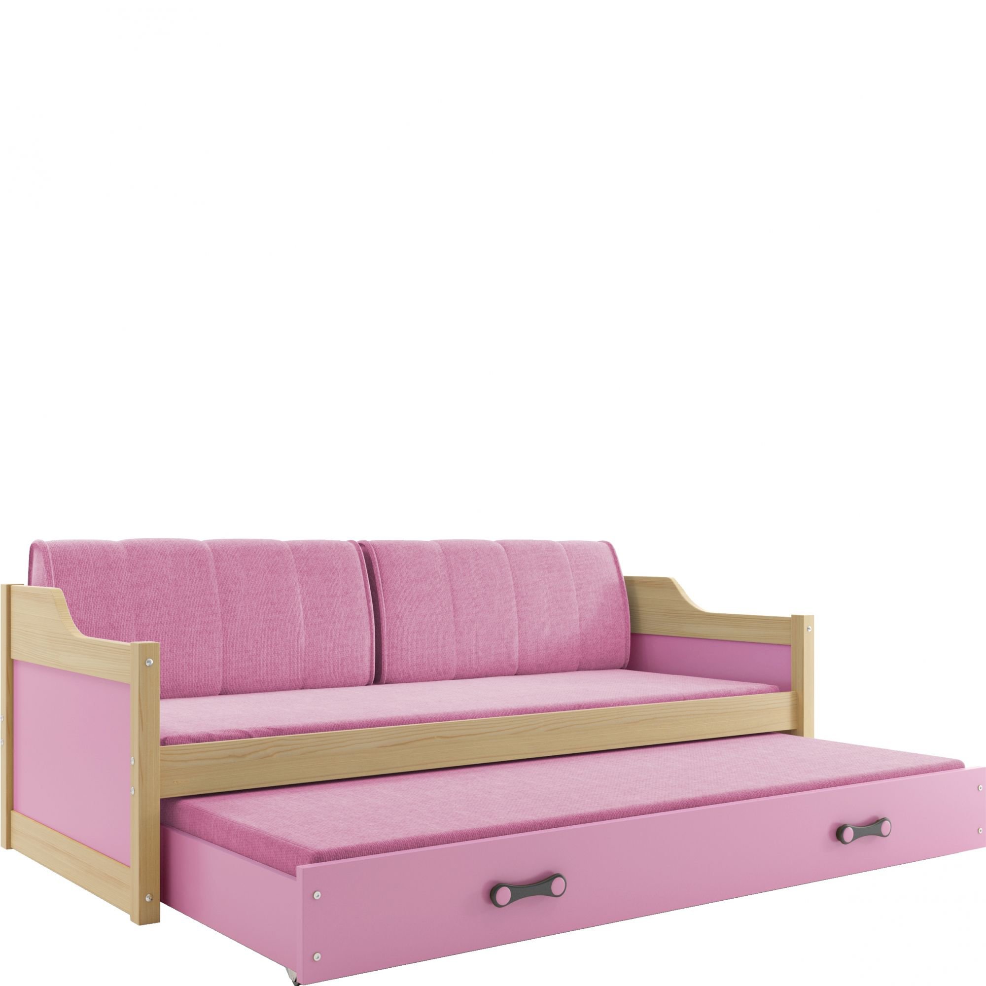 Łóżko Podwójne Dawid Sosna + Zielony