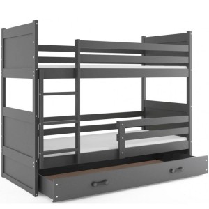 Łóżko Piętrowe Rico 80x160 Sosna + Zielony