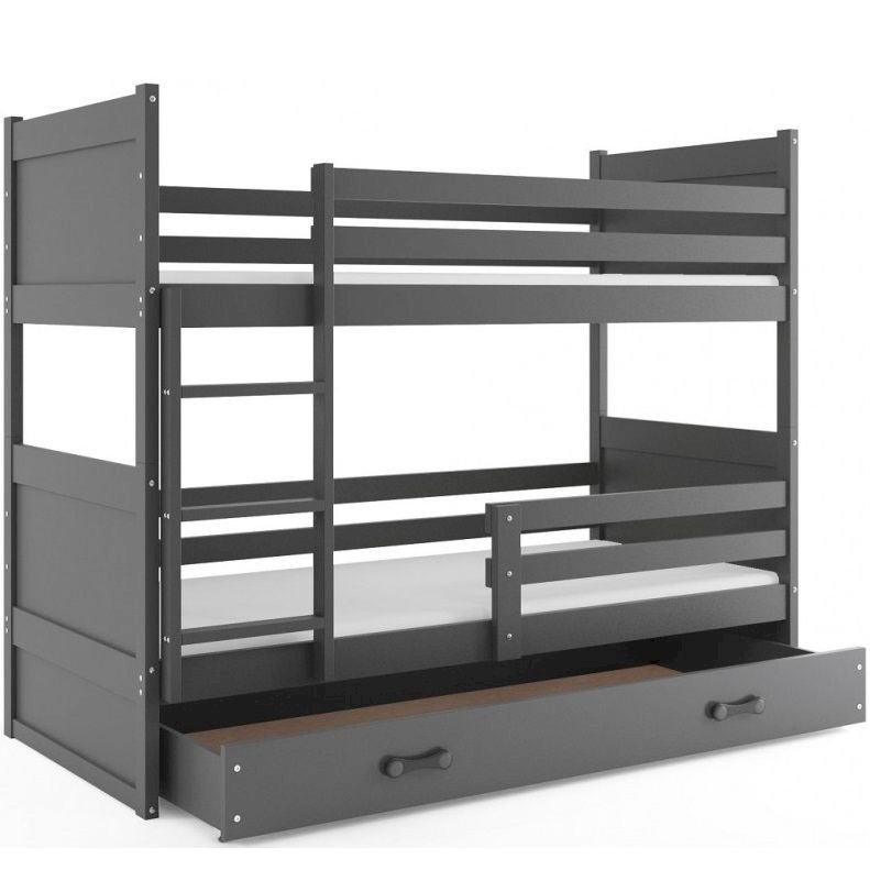 Łóżko Piętrowe Rico 80x160 Grafitowe