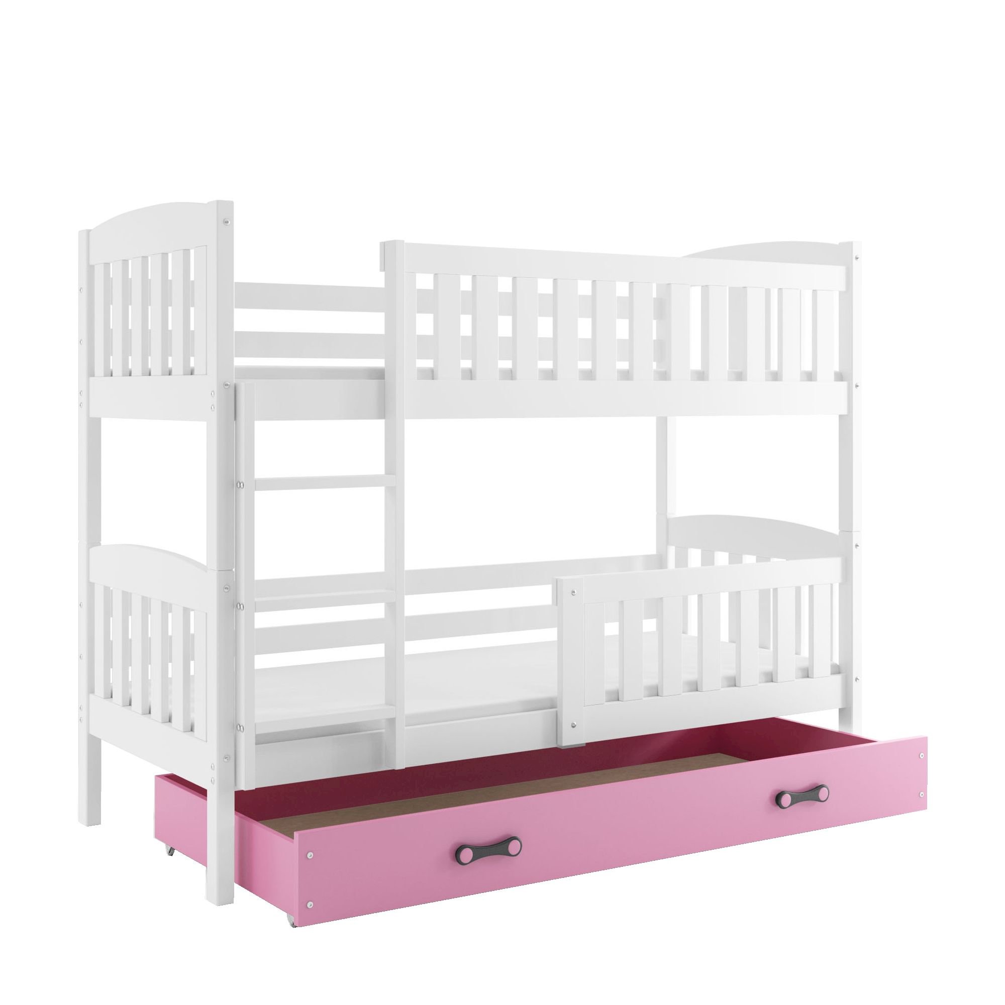 Łóżko Piętrowe Kubuś 80x190 Białe