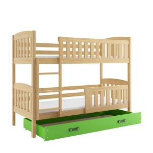 Łóżko Piętrowe Kubuś 80x190 Sosna + Biały