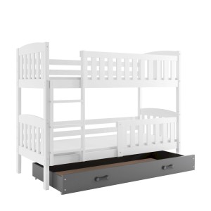 Łóżko Piętrowe Kubuś 90x200 Białe