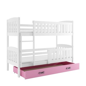 Łóżko Piętrowe Kubuś 90x200 Białe