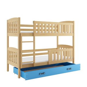 Łóżko Piętrowe Kubuś 90x200 Sosna + Biały