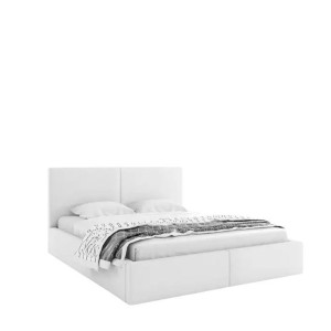 Łóżko Tapicerowane z pojemnikiem HILTON 180x200 Białe