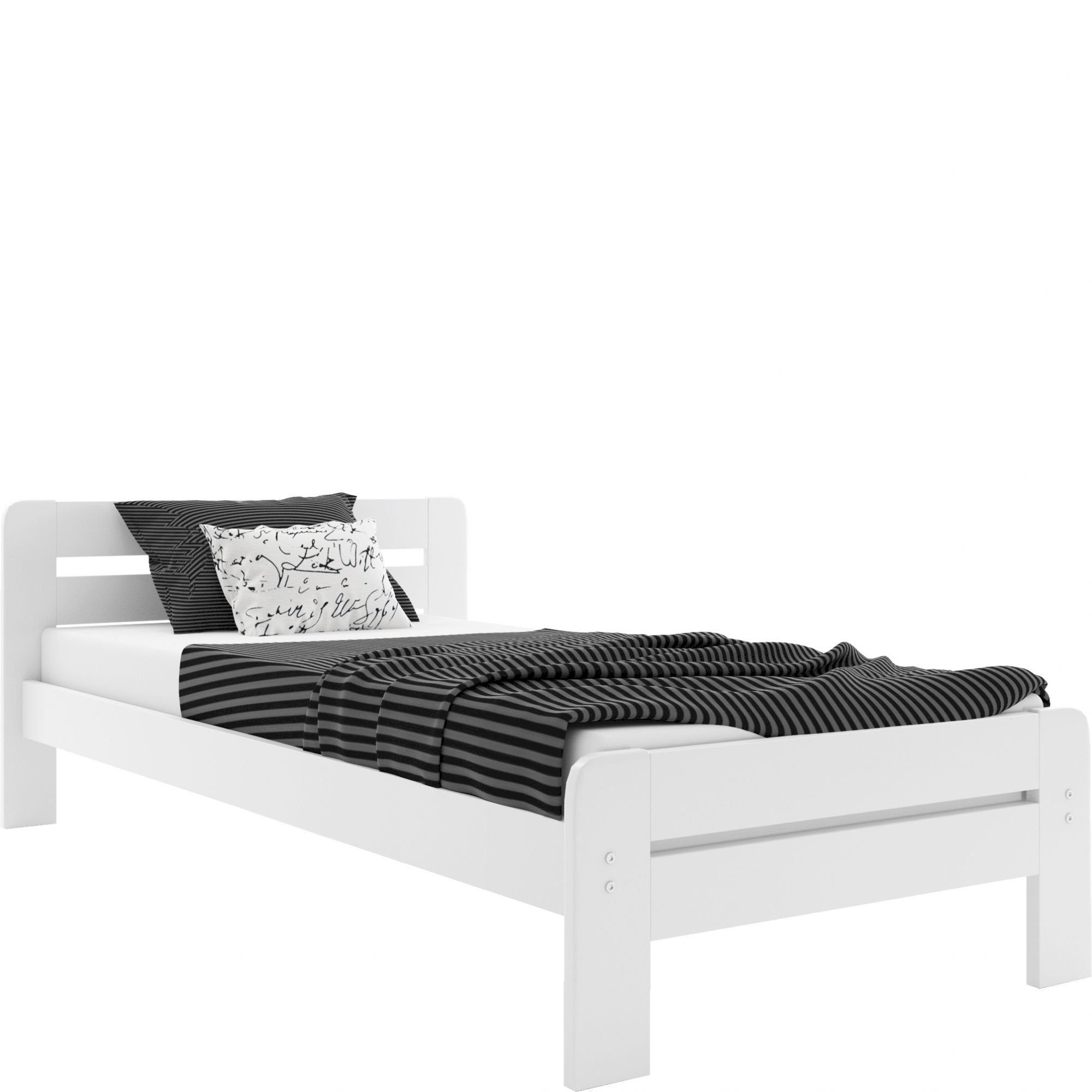 Łóżko Sosnowe DALLAS 90x200 Białe