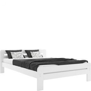 Łóżko Sosnowe DALLAS 140x200 Białe