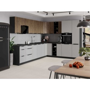 Szafka kuchenna 30 G ZAK-90 L/P Czarny Mat