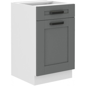Szafka kuchenna Luna 50 D 1F 1S BB DUSTGR/WH