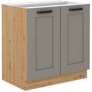 Szafka kuchenna Luna 80 D 2F BB CLAYGR/AR