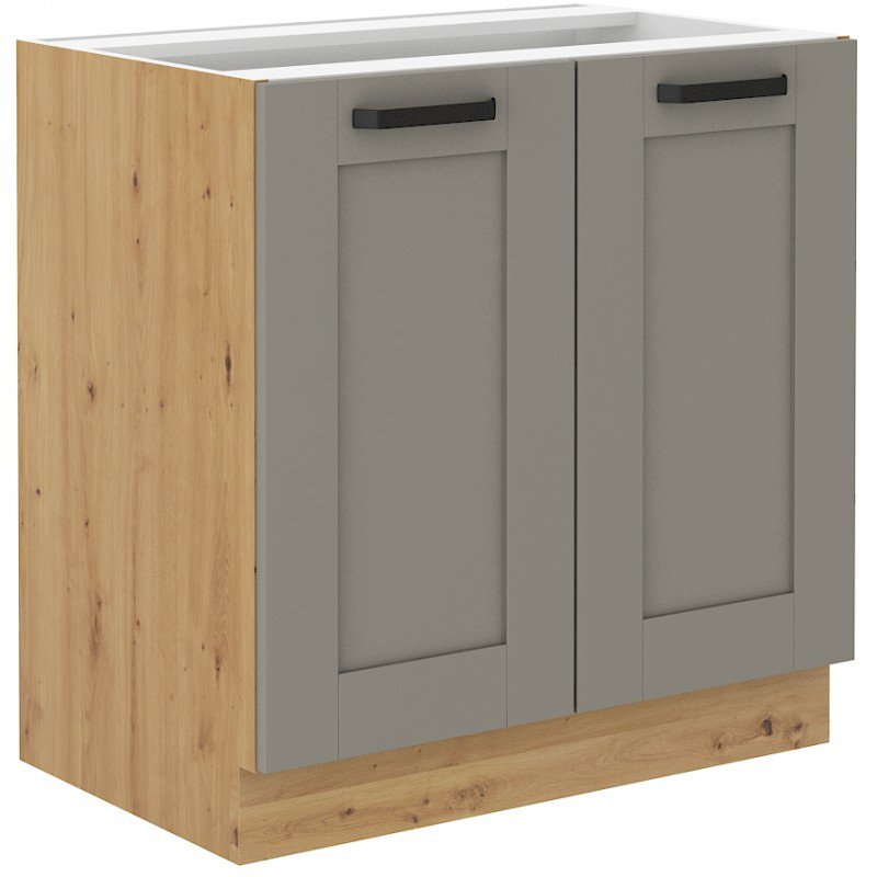 Szafka kuchenna Luna 80 D 2F BB CLAYGR/AR