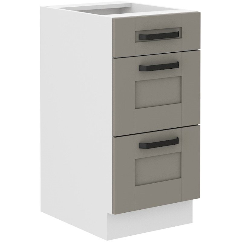 Szafka kuchenna Luna 40 D 3S BB CLAYGR/WH