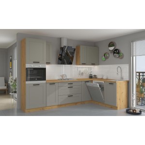 Szafka kuchenna Luna 40 D 3S BB CLAYGR/AR