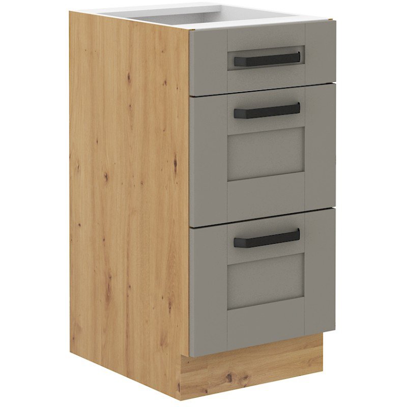 Szafka kuchenna Luna 40 D 3S BB CLAYGR/AR