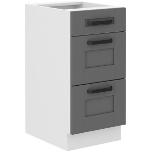 Szafka kuchenna Luna 40 D 3S BB DUSTGR/WH