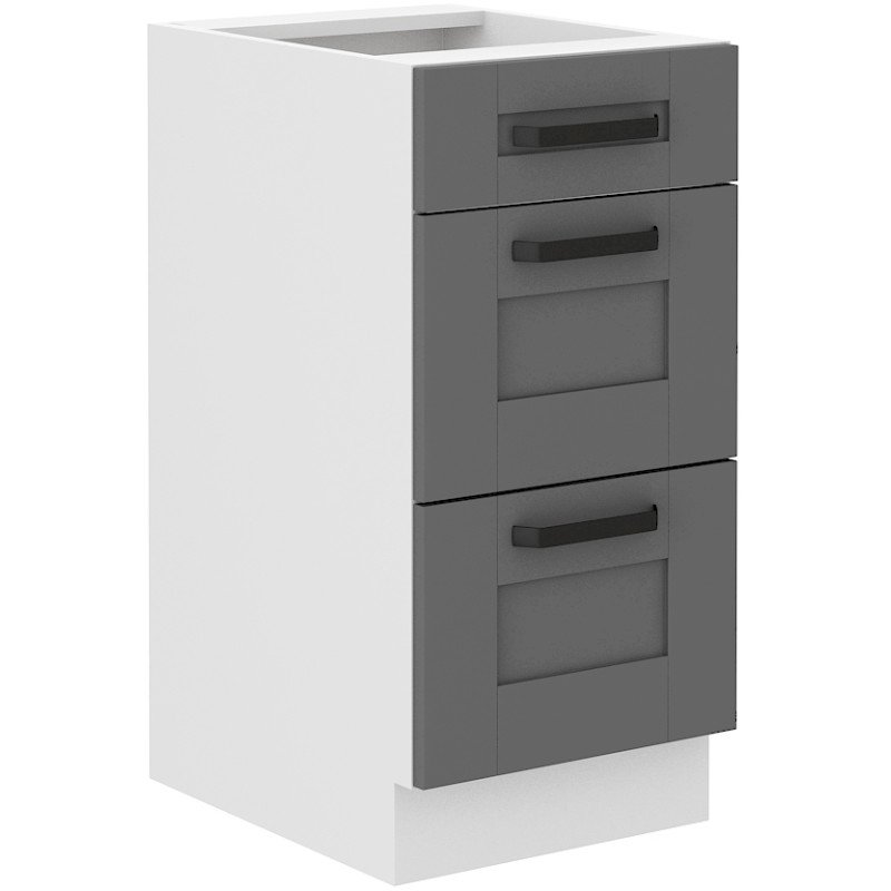 Szafka kuchenna Luna 40 D 3S BB DUSTGR/WH