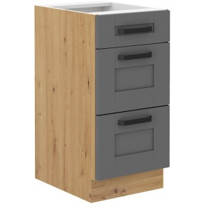 Szafka kuchenna Luna 40 D 3S BB DUSTGR/AR